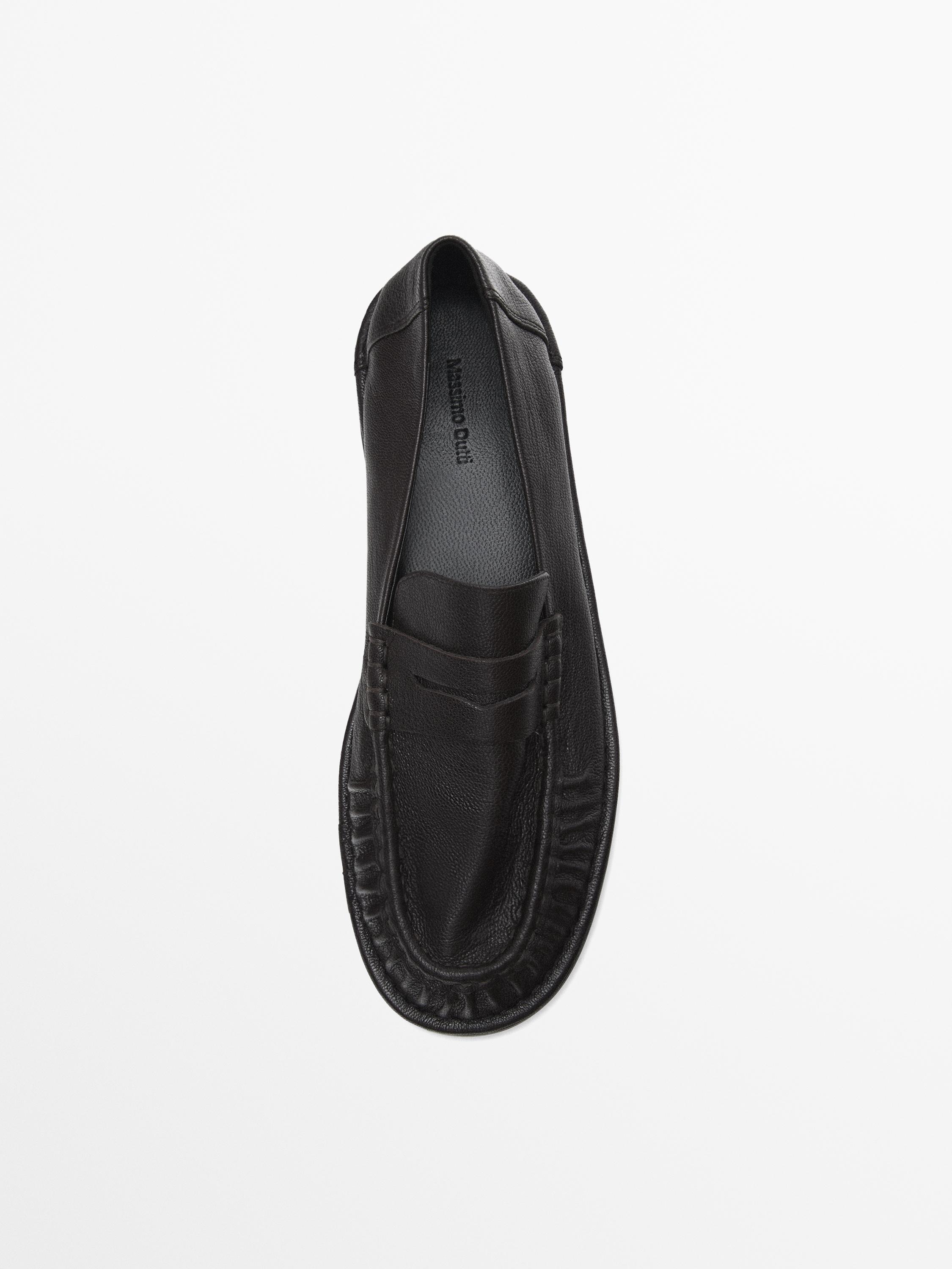 Leather penny loafers - Brown | ZARA United States Leather penny loafers - Brown | ZARA United States