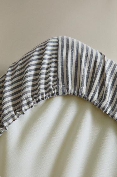 HOUSSE MATELAS À LANGER BÉBÉ RAYURES - Gris de Zara - Image 2