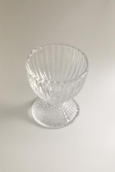 GLASS EGG CUP WITH RAISED GEOMETRIC DESIGN - 990 de Zara - Image 1