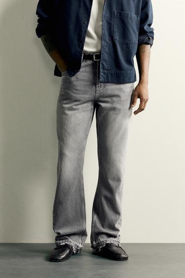 FLARE FIT JEANS - Grey by Zara
