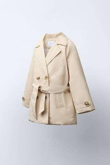 TRENCH MATELASSÉ À CEINTURE - Beige de Zara - Image 1
