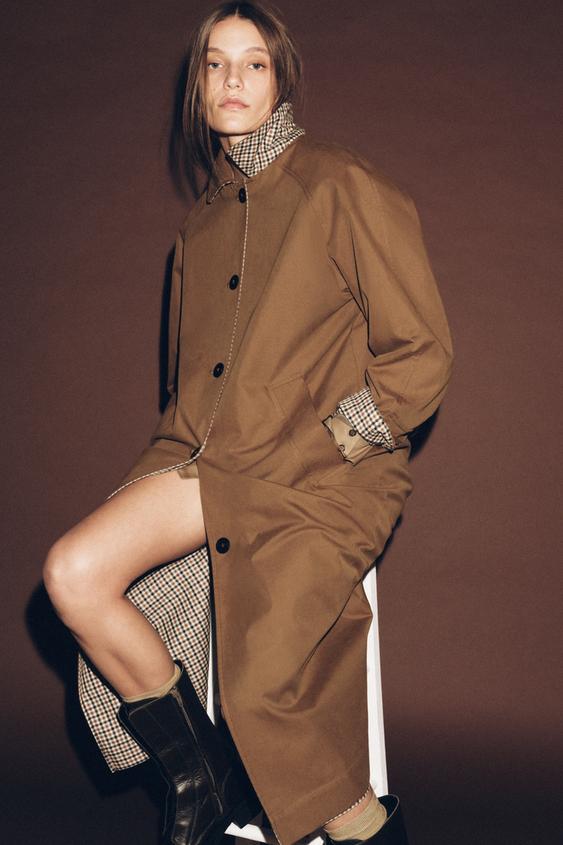 ZW COLLECTION OBOUSTRANNÝ TRENČKOT - Karamel od Zara - Obrázek 0
