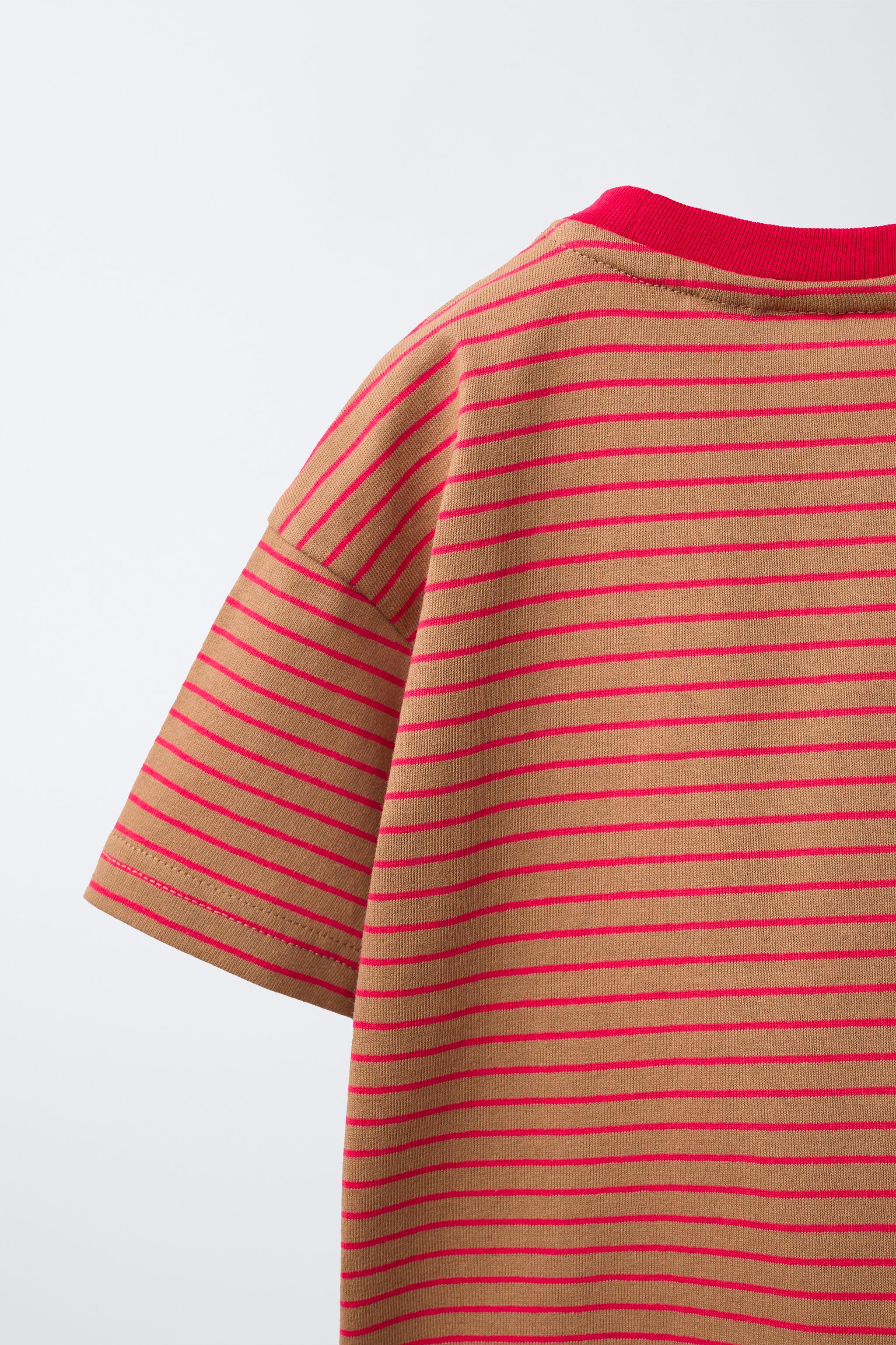 Детские футболки Zara PUKAS SURF STRIPED T-SHIRT — фото 5