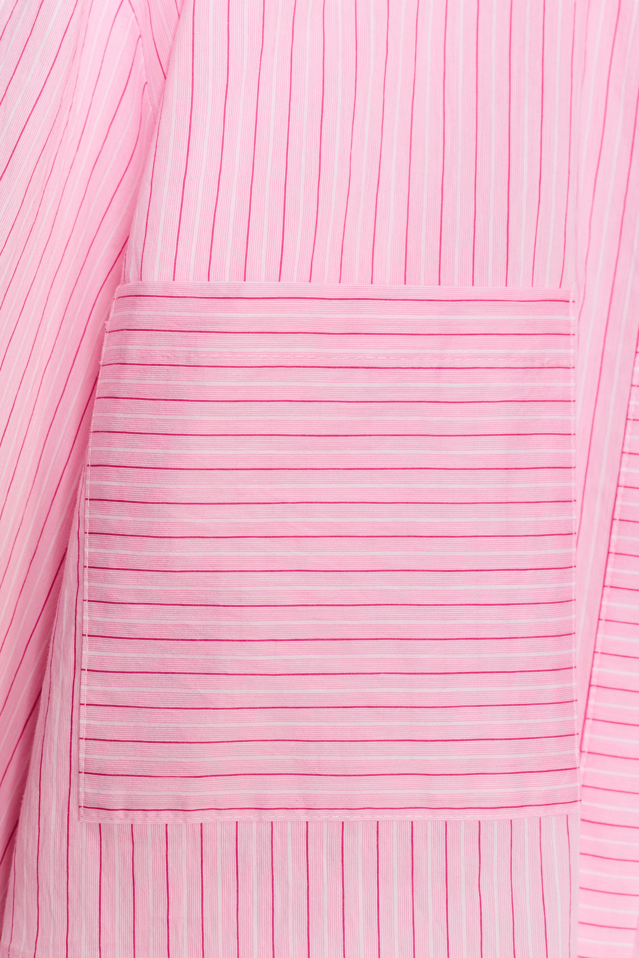 STRIPED SHORT SHIRT