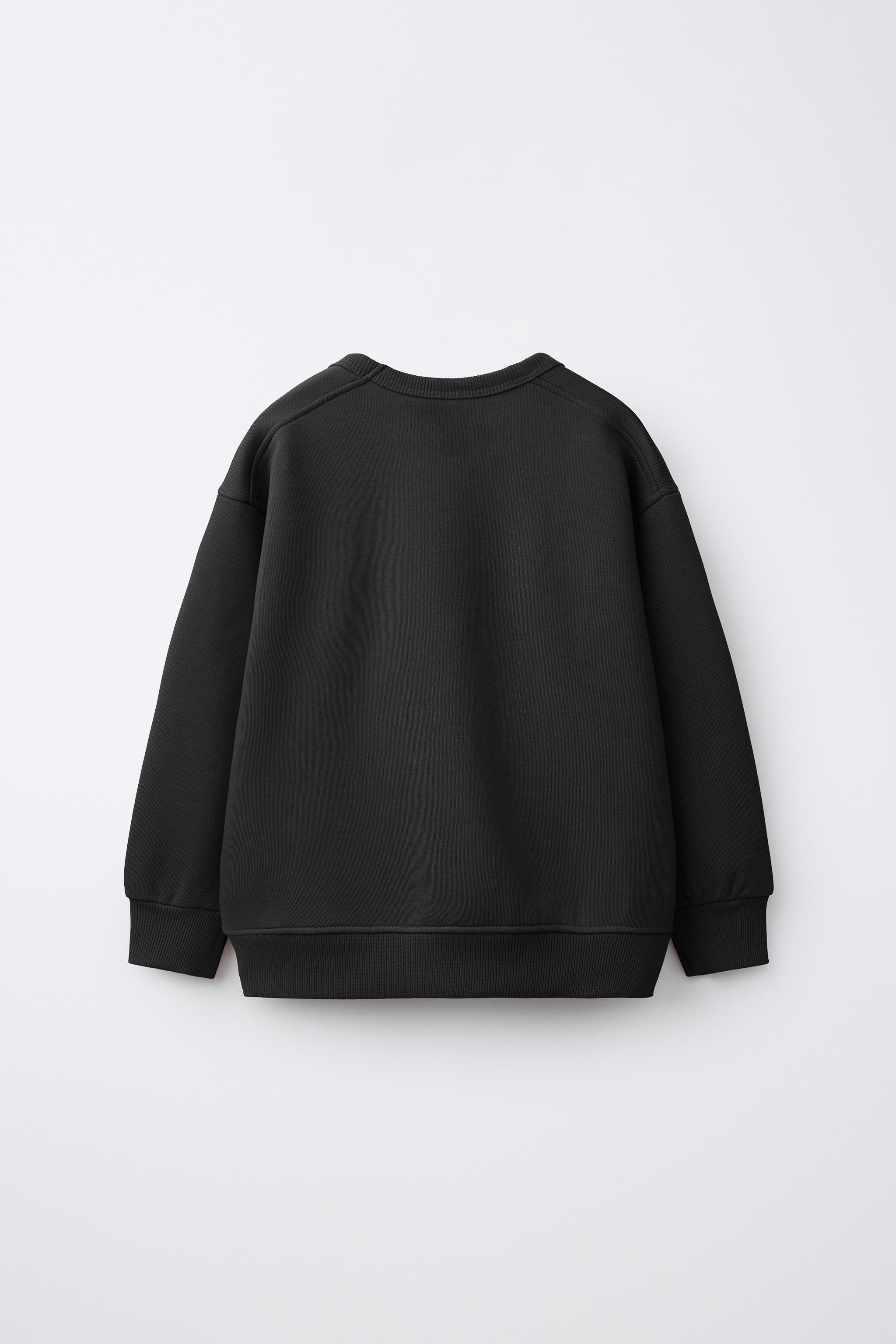 BASIC SWEATSHIRT — Black