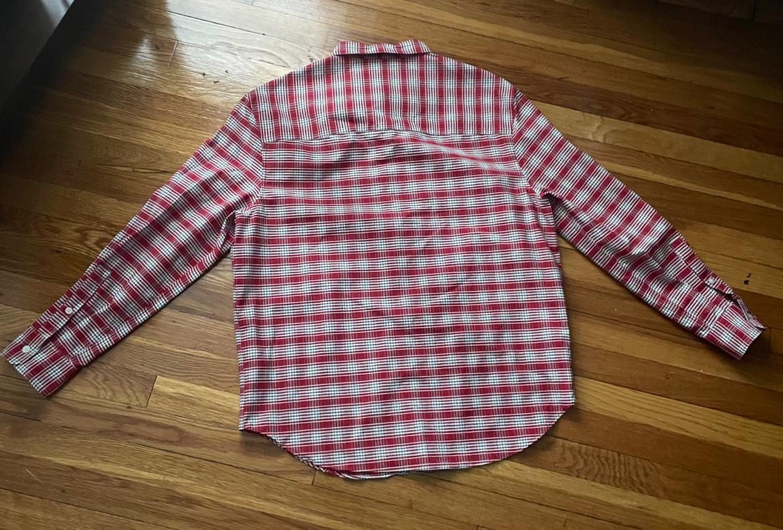 BUTTON-DOWN COLLAR PLAID SHIRT - Image 3