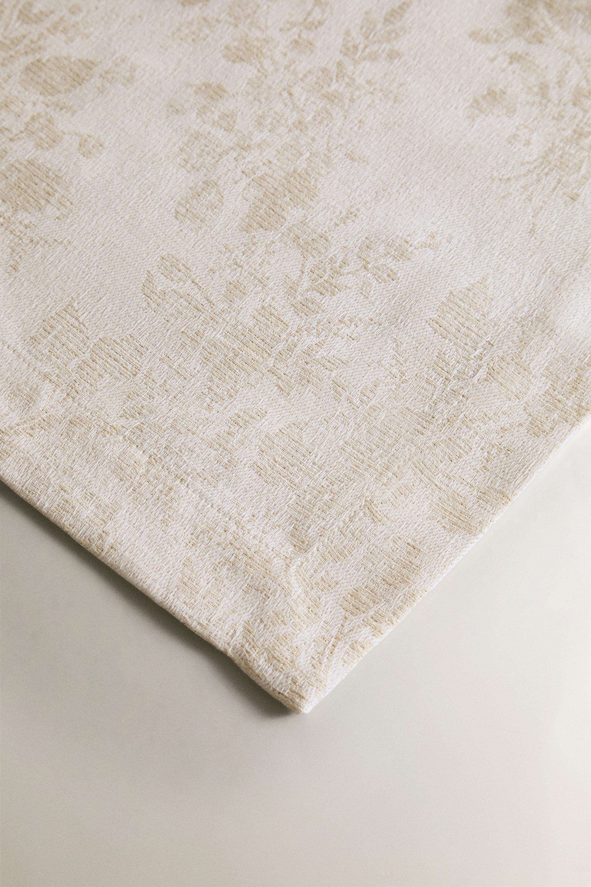 CHRISTMAS FRAMED FLORAL COTTON TABLECLOTH