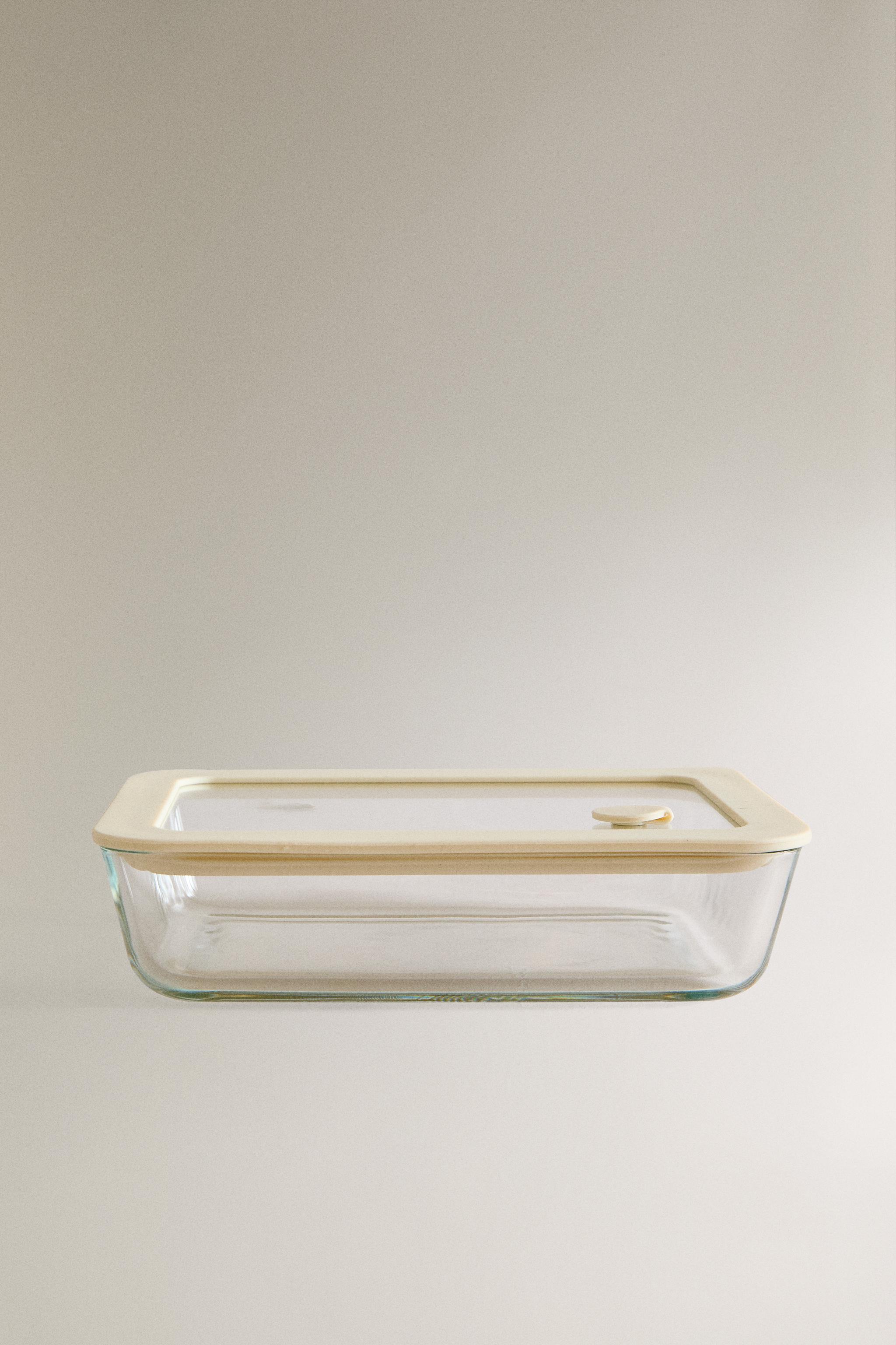 【美品】Clear 700 ML HAVA GEÇİRMEZ YİYECEK SAKLAMA KABI - Krem rengi | ZARA