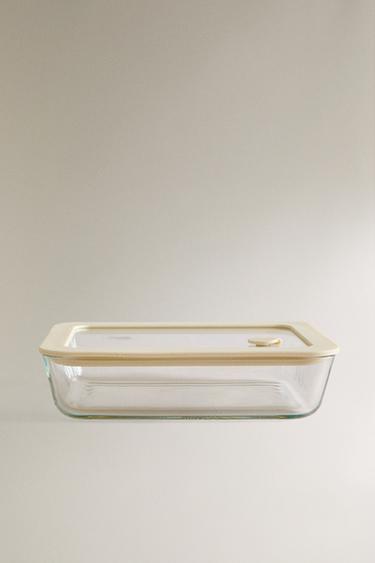 700ML AIRTIGHT FOOD CONTAINER - Cream by Zara