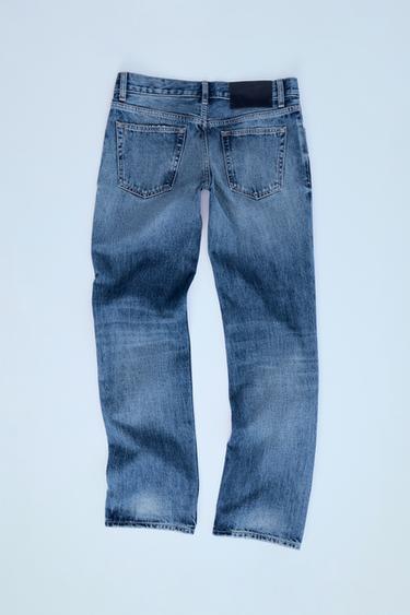 SLUNG LOW-RISE JEANS - Blue by Zara - Image 2