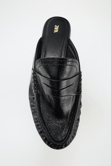 ЛОФЕРИ-МЮЛІ ЗІ ЗБОРКАМИ - Чорний Zara