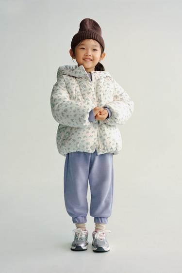FLORAL FLEECE-LINED PUFFER JACKET - Ecru by Zara