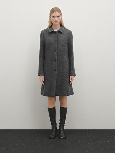 Manteau long en laine mélangée - Gris de Zara - Image 0