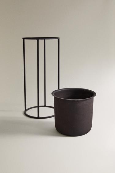 CACHE-POT MÉTAL - Noir de Zara - Image 2