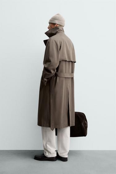 ВОДОВІДШТОВХУВАЛЬНИЙ ТРЕНЧ MANTECO® ORIGINS - Коричневий/сіро-коричневий Zara