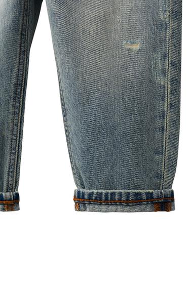 BAGGY-JEANS MIT RISSEN - Mittelblau von Zara