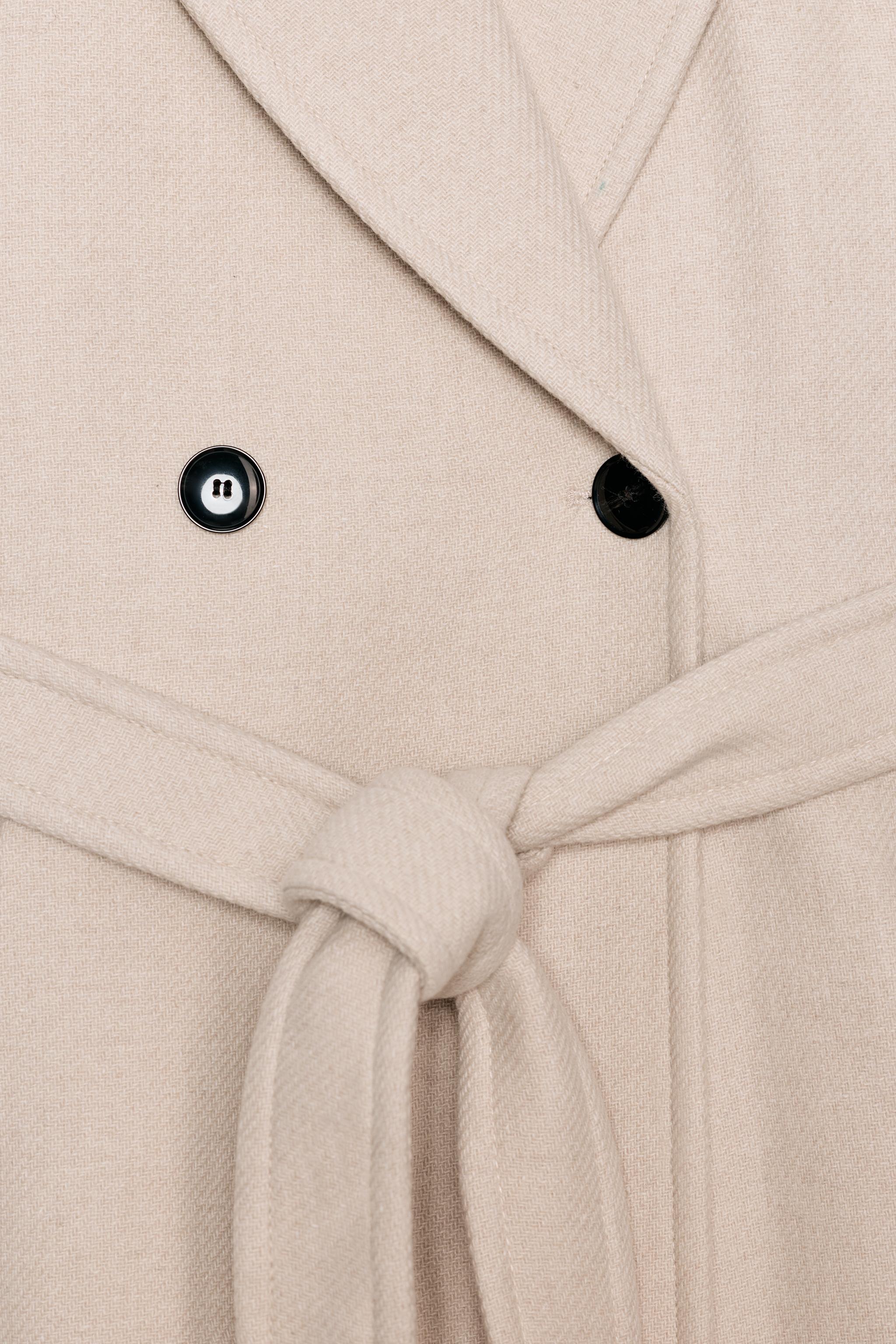 LONG BELTED WOOL COAT