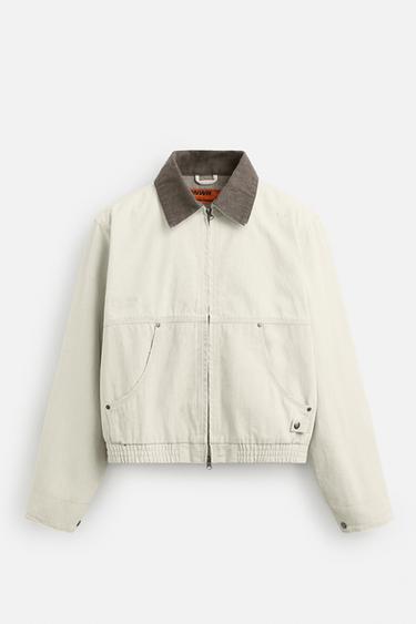 PAINT SPLATTER JACKET - Oyster-white by Zara - Image 6