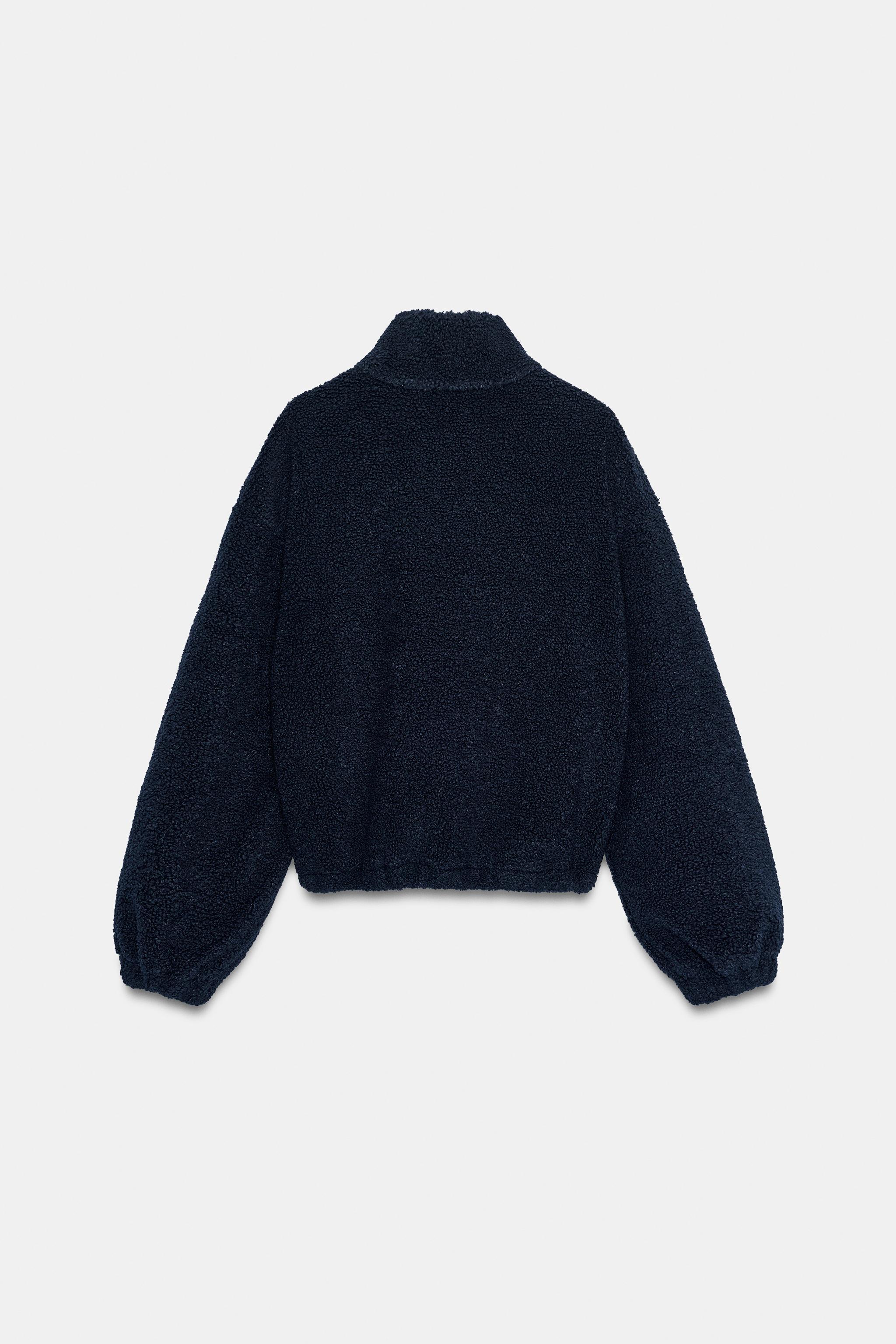 VESTE EFFET MOUTON ZIPPÉE