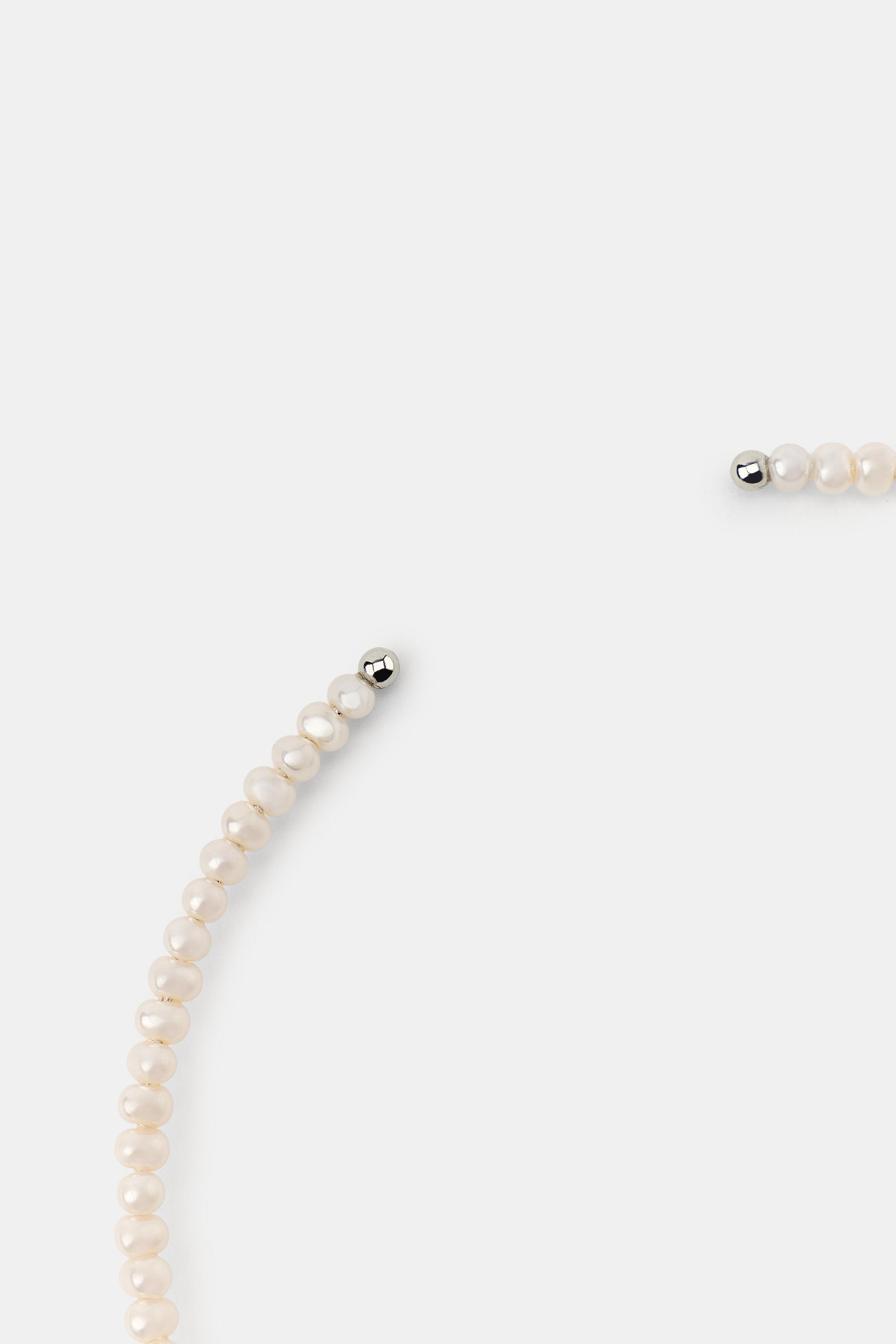 Женские аксессуары Zara PEARL CHOKER NECKLACE — фото 4