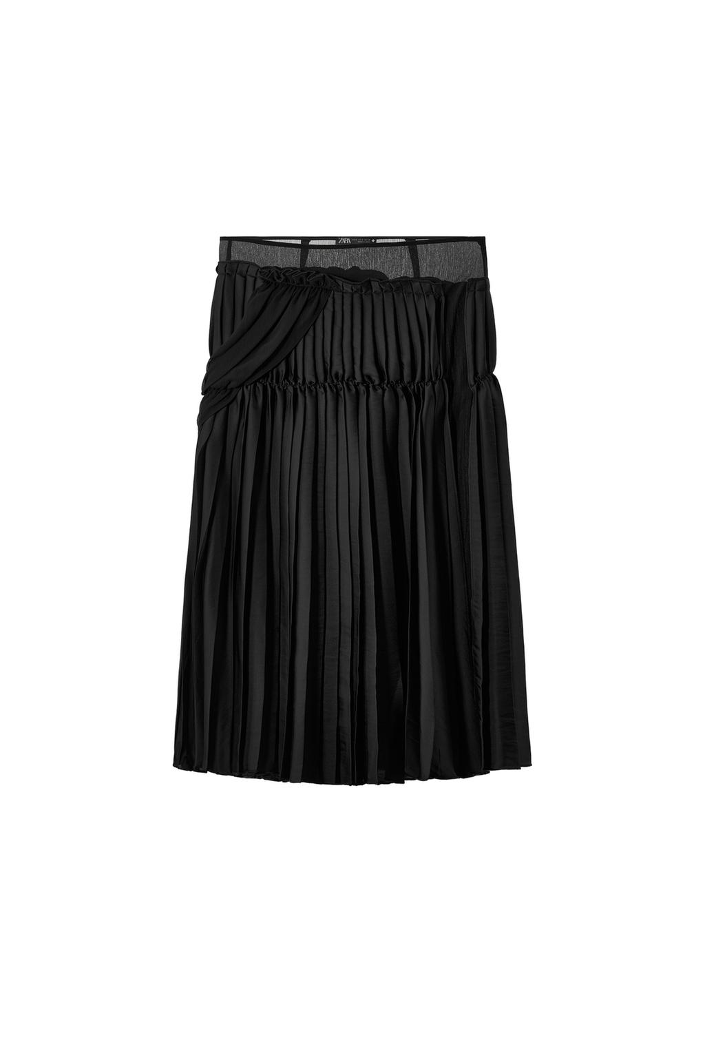 COMBINATION PLEATED MIDI SKIRT - image 3