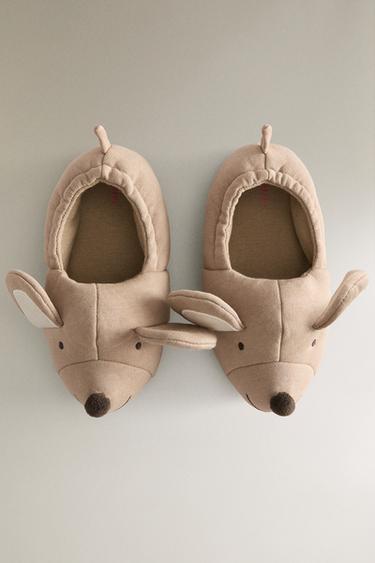KIDS' ANIMAL SLIPPERS - Ecru White by Zara - Image 2