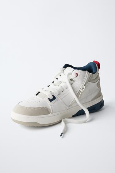 HIGH-TOP SNEAKERS WITH PIECES - Multicoloured by Zara - Image 2