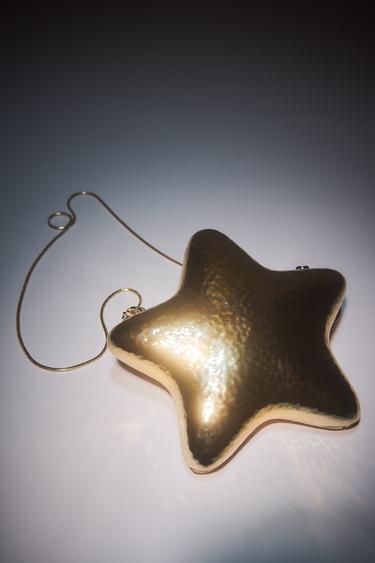 STERNFÖRMIGE TASCHE - Goldfarben von Zara