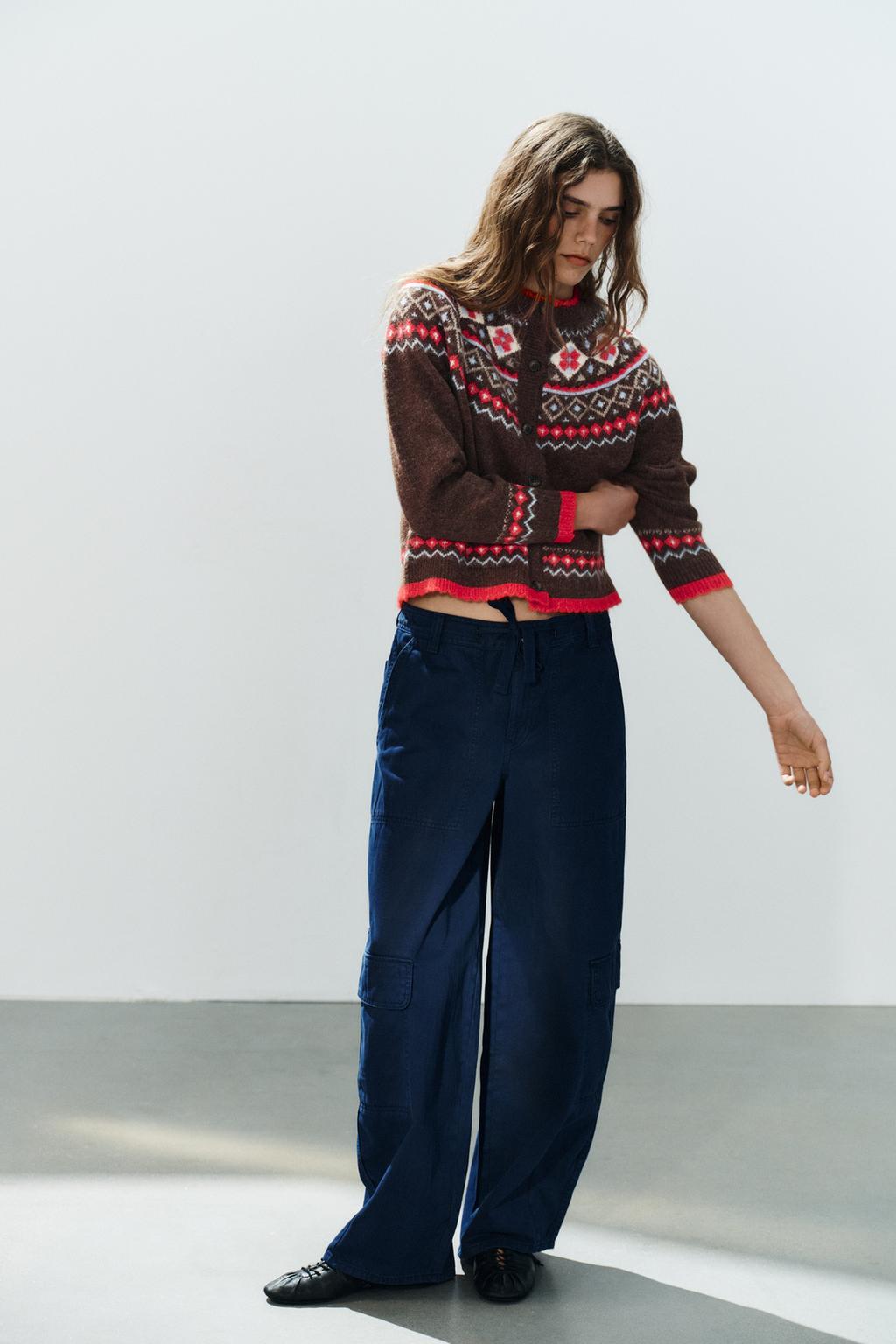 JACQUARD CARDIGAN