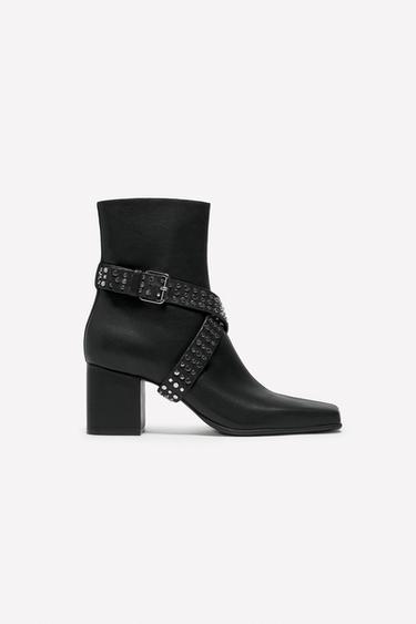 LEATHER HEELED BOOTS LUDOVIC DE SAINT SERNIN x ZARA - Black by Zara