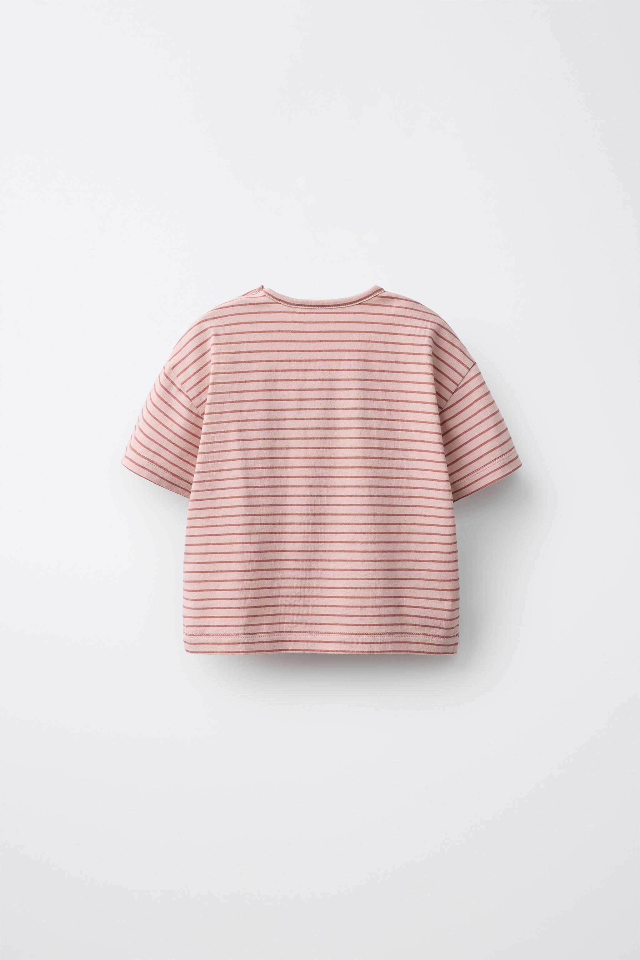 STRIPED PRINT T-SHIRT