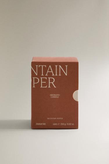 (250 G) MOUNTAIN PEPPER SCENTED CANDLE - Burgundy by Zara - Image 4
