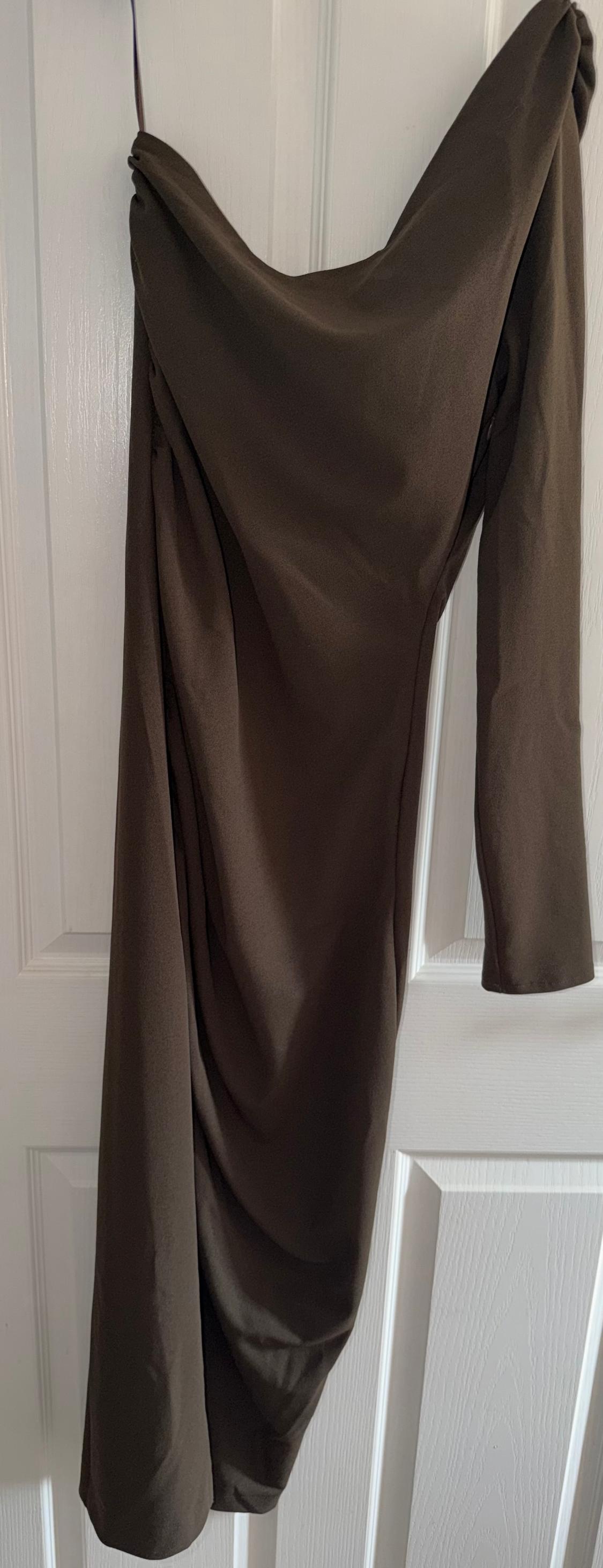 ASYMMETRIC DRAPED DRESS - Image 2