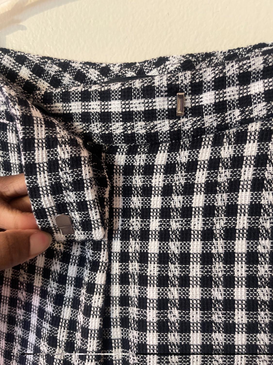 GINGHAM STRAIGHT LEG PANTS - Image 2