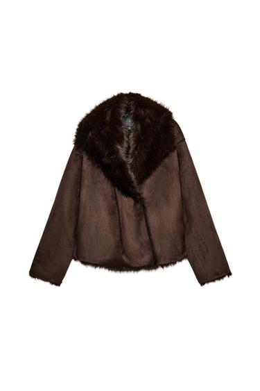 DOUBLE-FACED COAT ZW COLLECTION - Brown by Zara