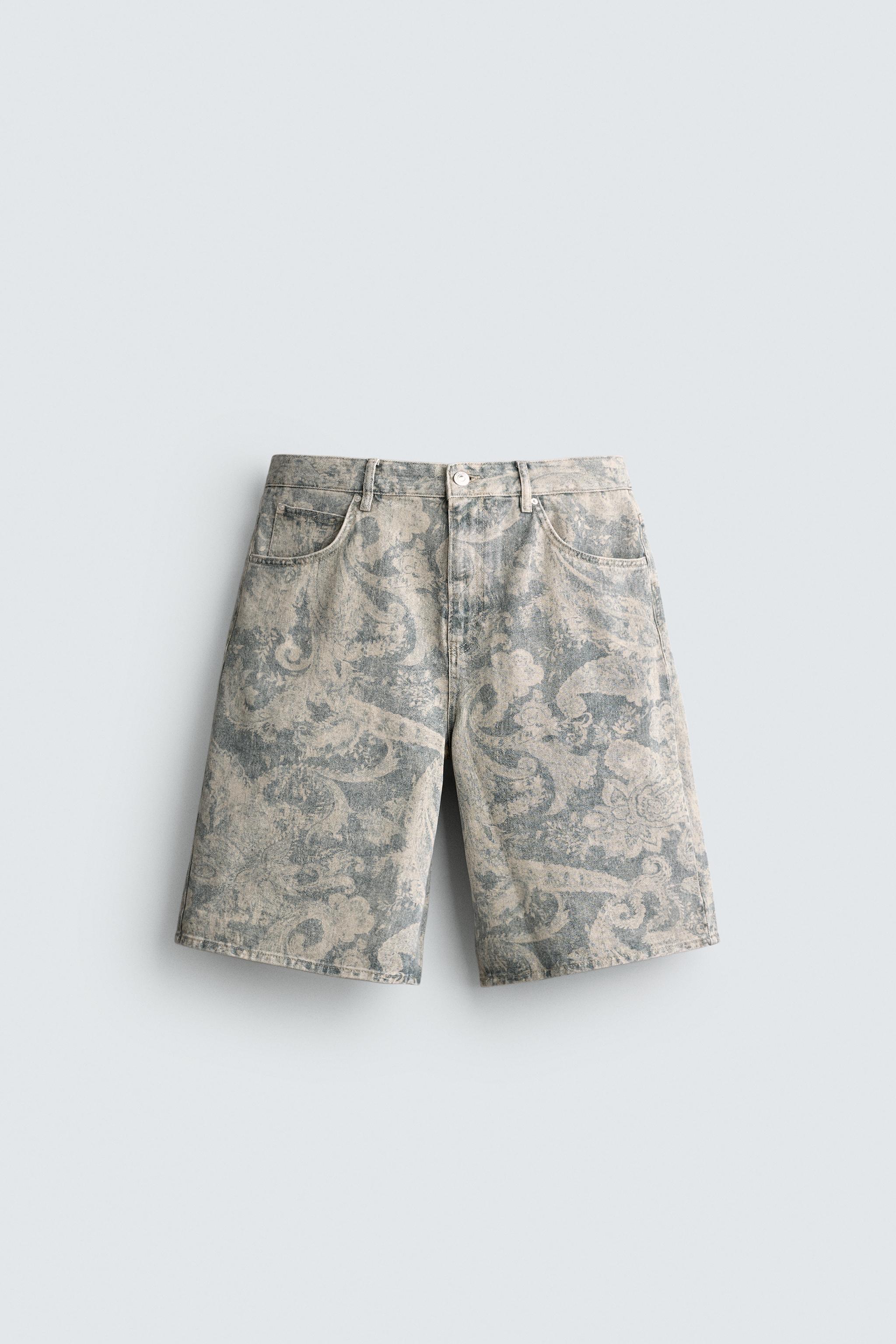 SHORT BAGGY À IMPRIMÉ PAISLEY