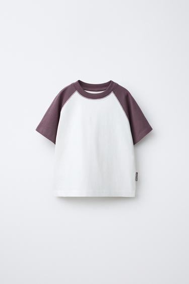 CAMISETA MANGA RANGLÁN - Marrón de Zara