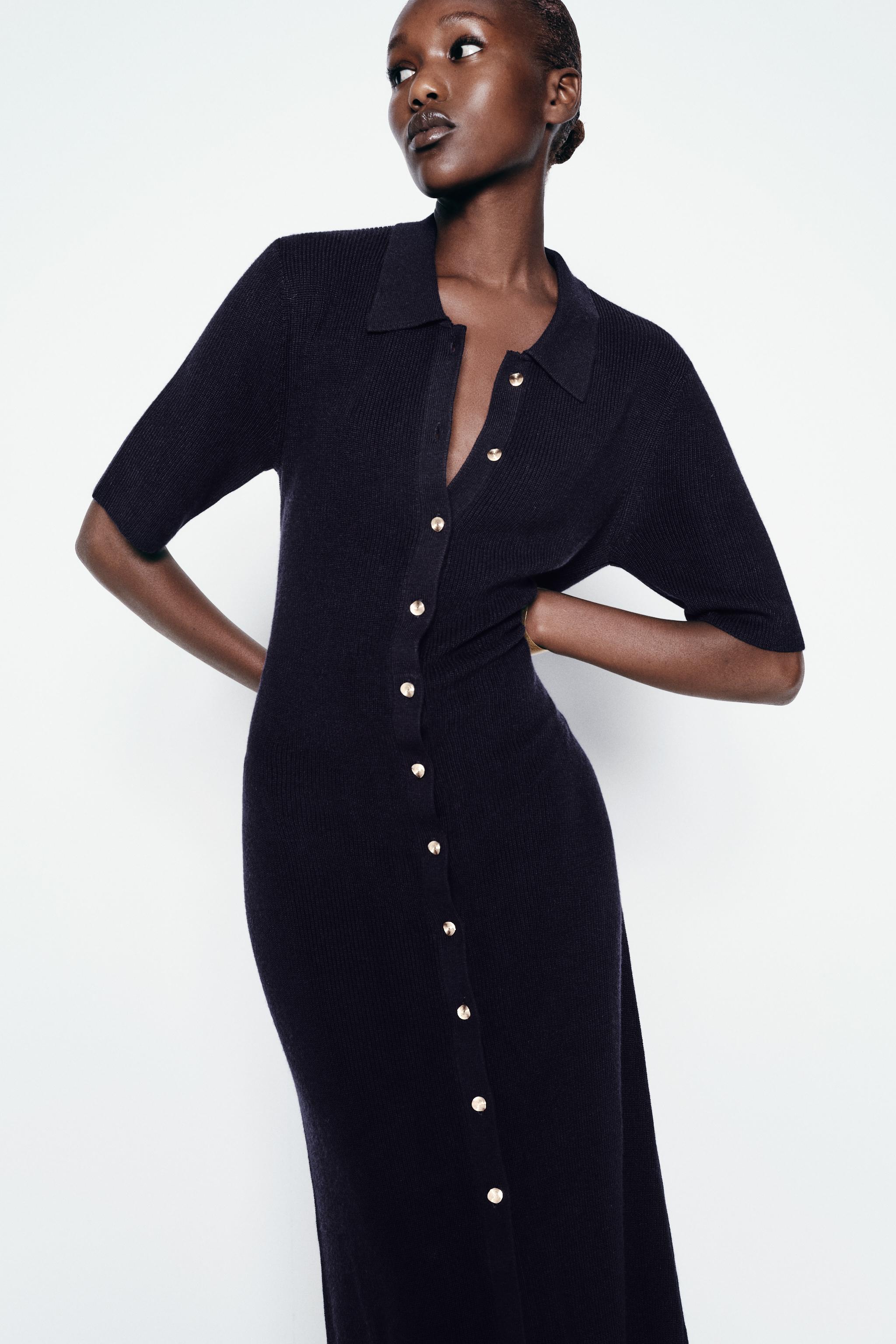 Black shirt dress zara online