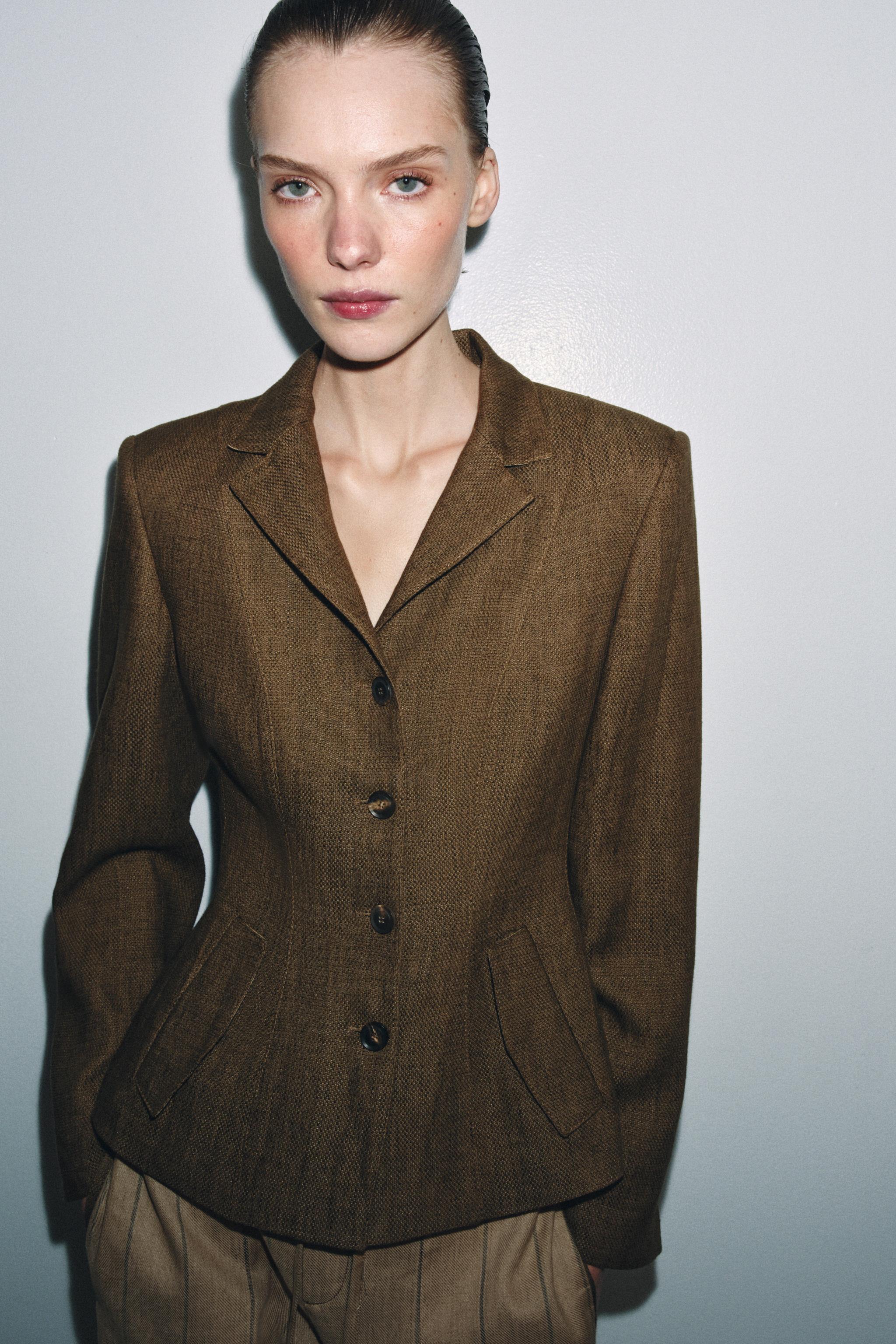 KETEN KARIŞIMLI BLAZER ZW COLLECTION - Görsel 2