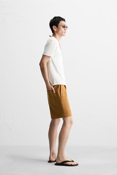 T-SHIRT TEXTE IMPRIMÉS DÉLAVÉS - Blanc cassé de Zara - Image 3
