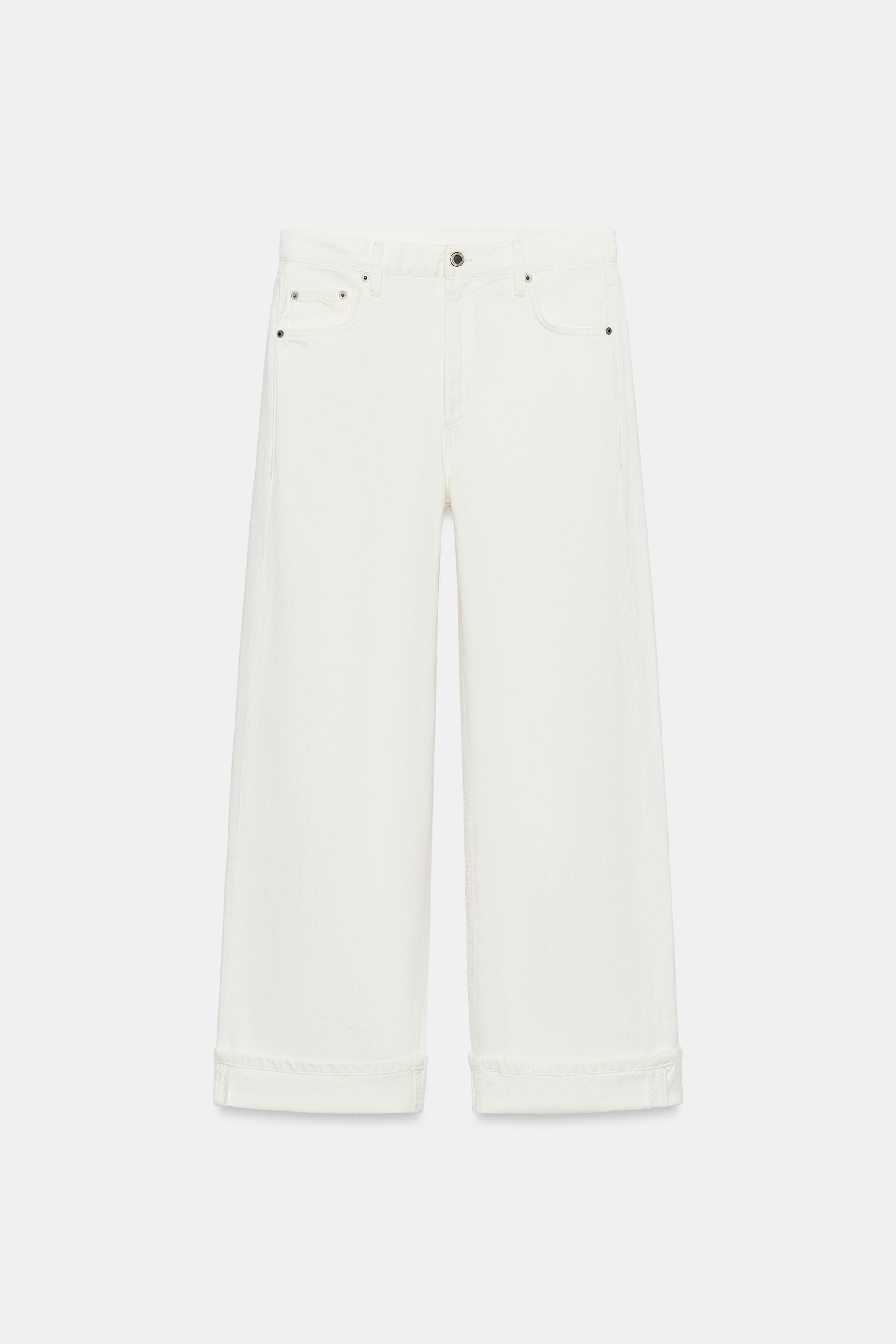 Zara ZW COLLECTION BAGGY ORTA BEL JEAN görsel 6