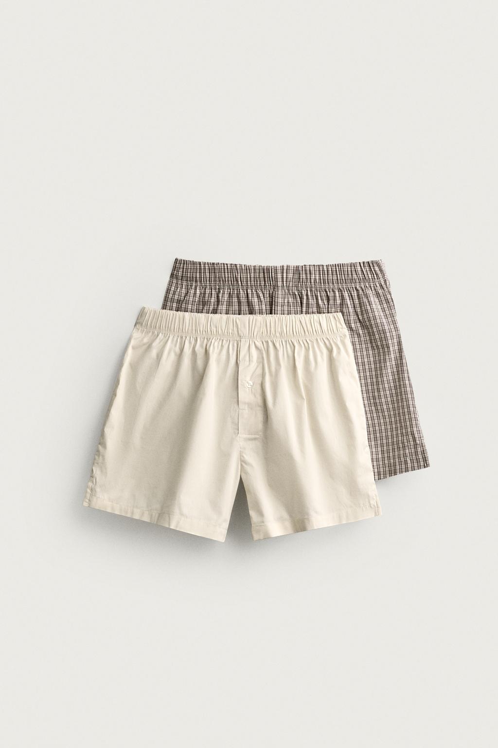 2-PACK COMBINED POPLIN BOXERS