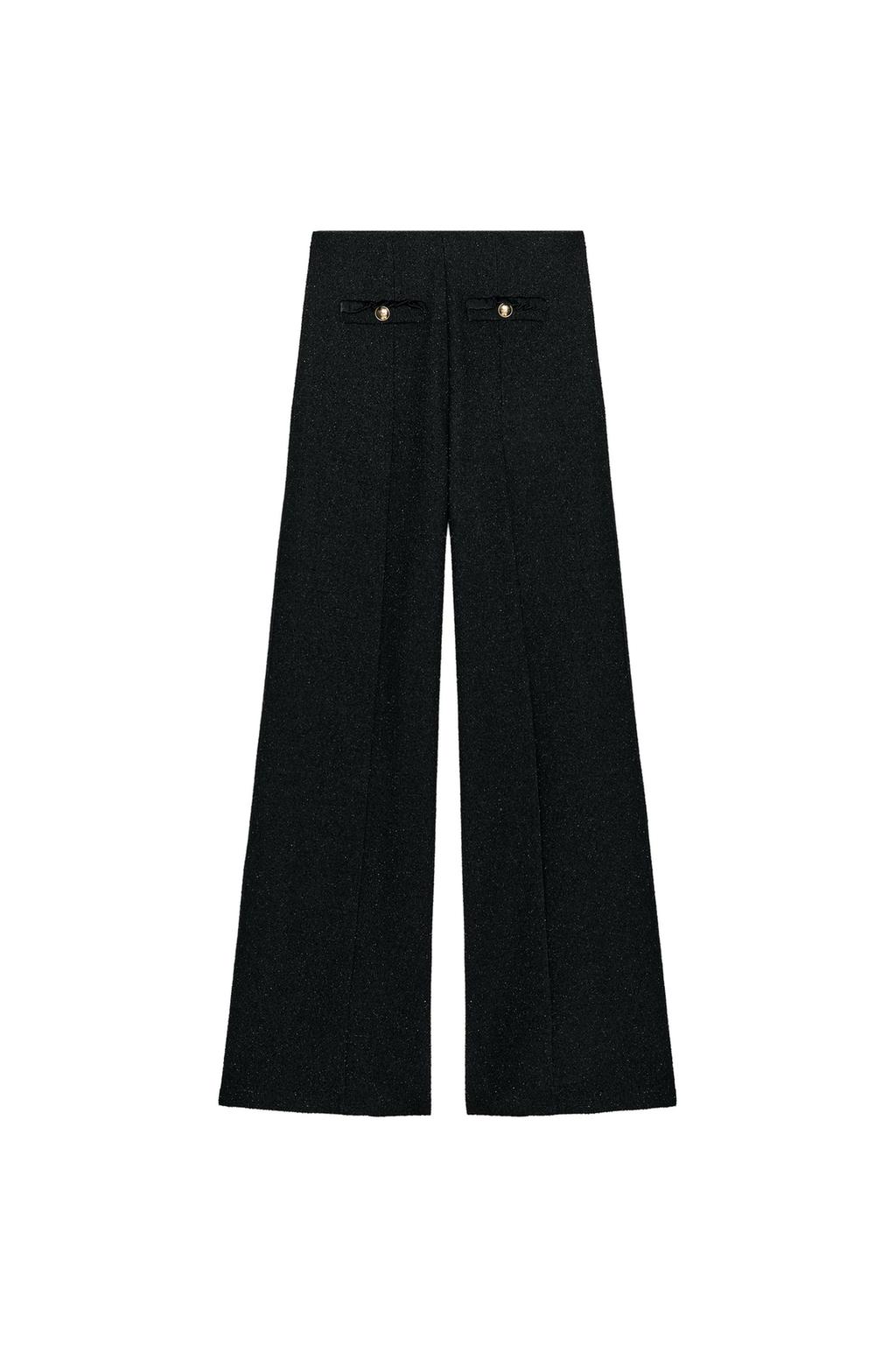 METALLIC THREAD BOUCL PANTS - image 3