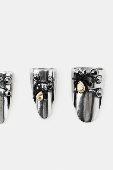 PACK ONGLES MÉTALLIQUES - Argent de Zara - Image 2