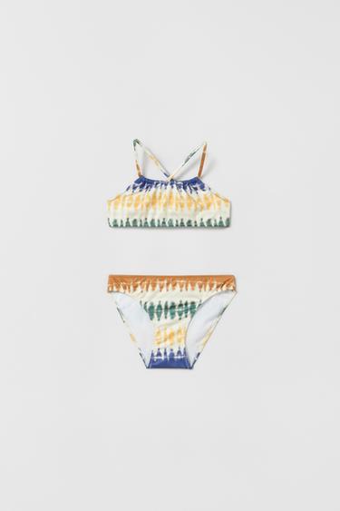 Zara KIDS/ TIE DYE BIKINI - Brown - Image 0