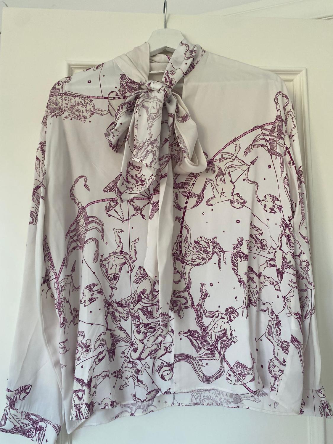 PRINTED SHIRT WITH TIED DETAIL - Image 2