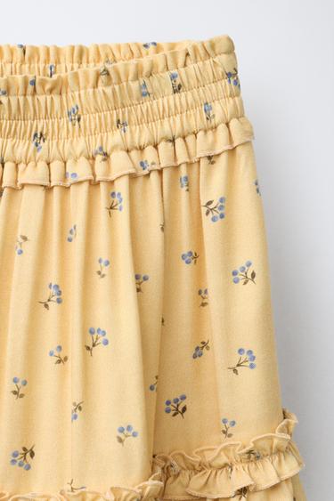 BLUEBERRY PRINT BERMUDA SKORT - Yellow by Zara - Image 2
