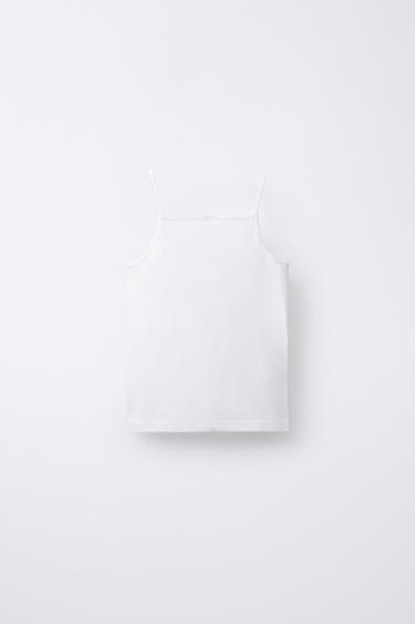 2-PACK OF STRAPPY T-SHIRTS - White by Zara - Image 2