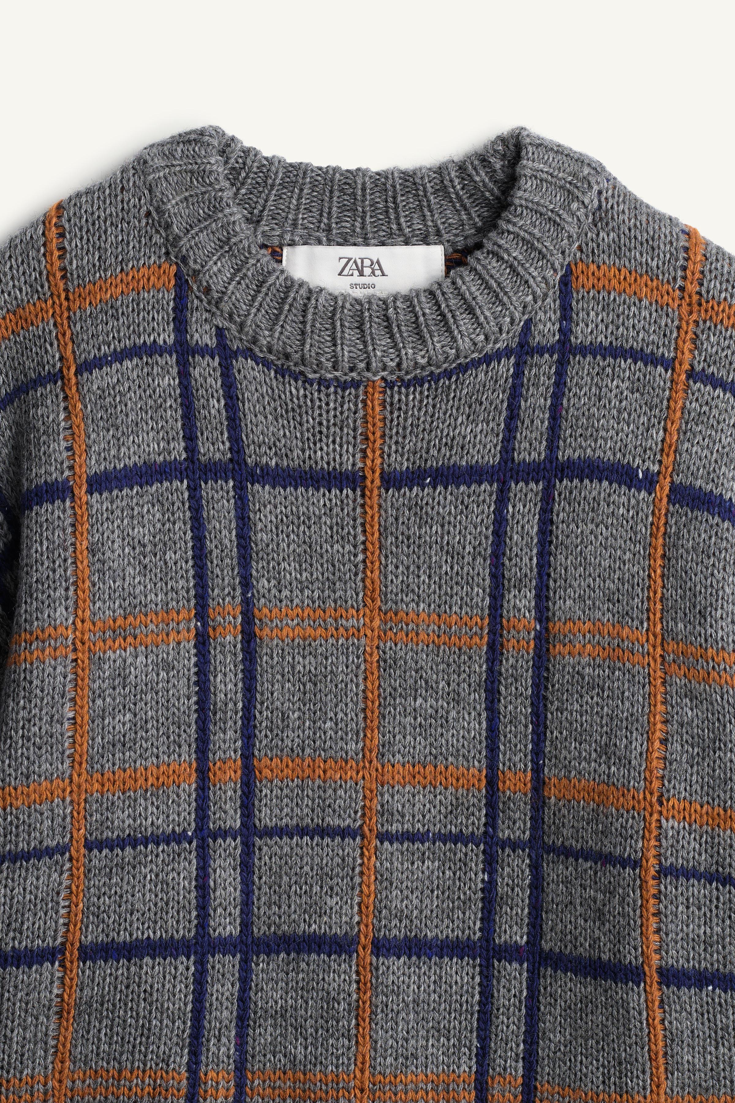 LIMITED EDITION CHECKED WOOL SWEATER