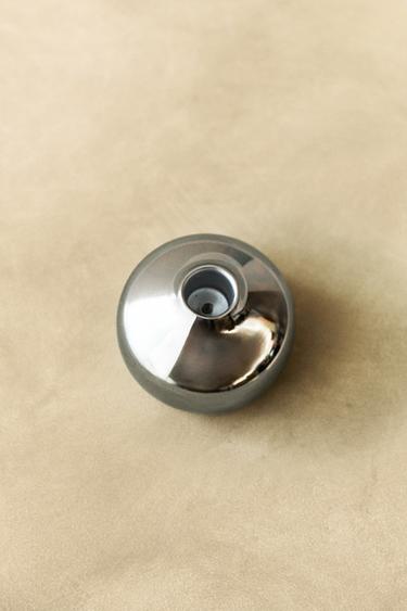 SILVER ALUMINIUM TEALIGHT HOLDER - P by Zara - Image 6